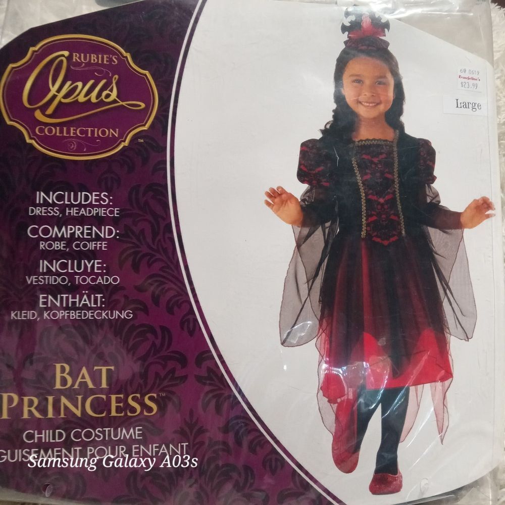 BAT‎ PRINCESS CHILD COSTUME LARGE